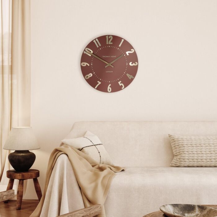Thomas Kent Mulberry Auburn Small Wall Clock - 12"